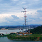 높은 바람 포용력 Q355 Q255 강철 격자 전기 철탑 강철 탑