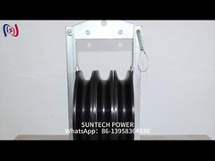 구획을 묶는 전송선 내오프렌에 의하여 일렬로 세워지는 알루미늄 3배 지휘자