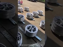 구획을 묶는 알루미늄 Sheave 고무에 의하여 일렬로 세워지는 지휘자