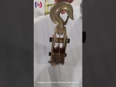 원형 눈형 3t 케이블 펄리 블록 철도 송신 라인 스트링 도구