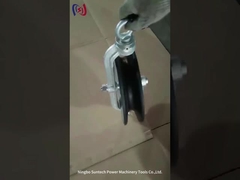 가공선 둥근 벨트 구획을 묶는 전화선 폴리를 아래로 누르십시오