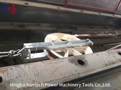 부드러운 작동을 위한 볼 베어링이 있는 대용량 단일 시브 블록​