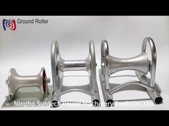 ISO 알루미늄 합금 직선 지상 케이블 스풀 롤러 스틸 케이블 롤러