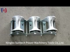 스트링 도구 지하 작업용 3 개의 나일론 잎 케이블 안내 롤러