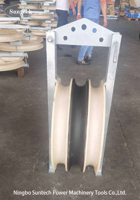 80kN OD 660mm 나일론 셰이브 선도자 스트링 블록 전송 라인