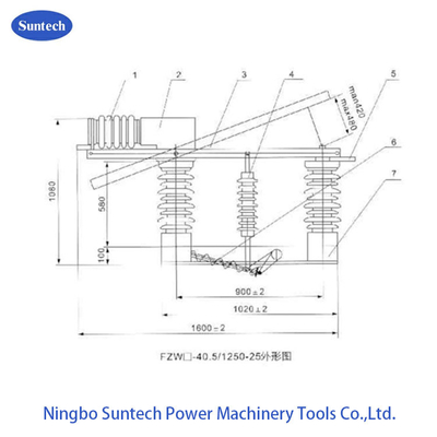 3상 AC 12KV 실외 진공 부하 차단기