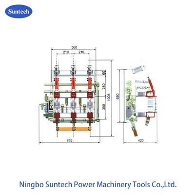 IEC 60420 10KV 고전압 진공 부하 차단 스위치