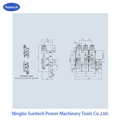 삼상 고전압 가스 절연 12KV 부하 차단 스위치