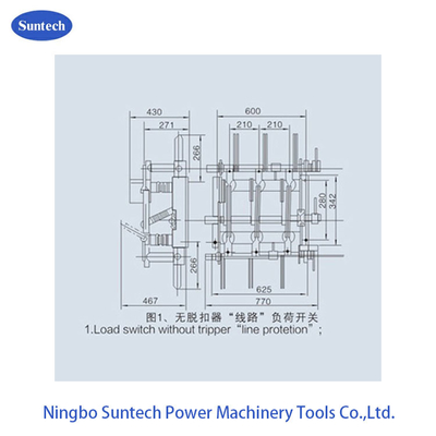 실내 삼상 HV 12KV AC 부하 차단 스위치