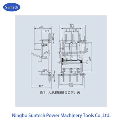 실내 삼상 HV 12KV AC 부하 차단 스위치