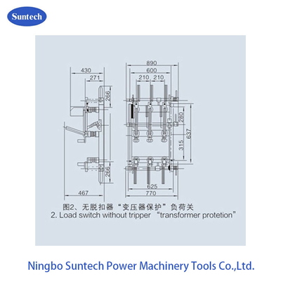 실내 삼상 HV 12KV AC 부하 차단 스위치