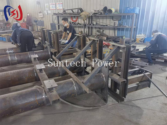 전력선 지지용으로 조직적인 케이블 관리, 견고한 구조, 안전 보장을 갖춘 전문 강철 파이프 케이블 트레이