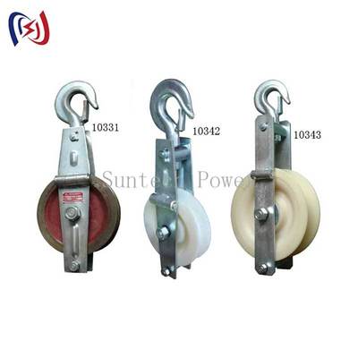 5kn-150kn 정격 하중 및 660x560x100mm 도르래 크기의 전력선 가설용 접지선 인입 블록