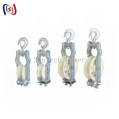 660*560*100mm 도르래 크기의 내구성이 뛰어난 도체 가선 블록, 1년 수명, 건설 작업용 LGJ1250 최대 도체