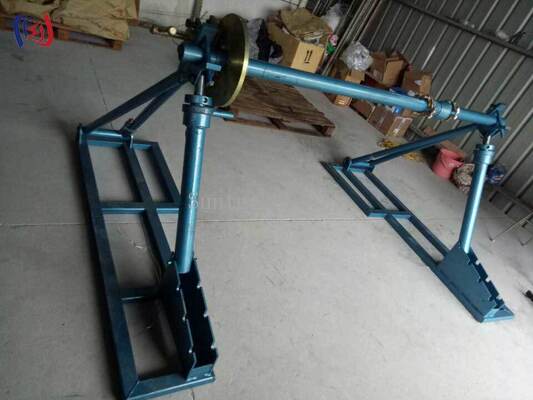 휴대용 분리 가능한 케이블 릴 스탠드 30-100KN 등급 부하로 쉽게 운송 및 저장