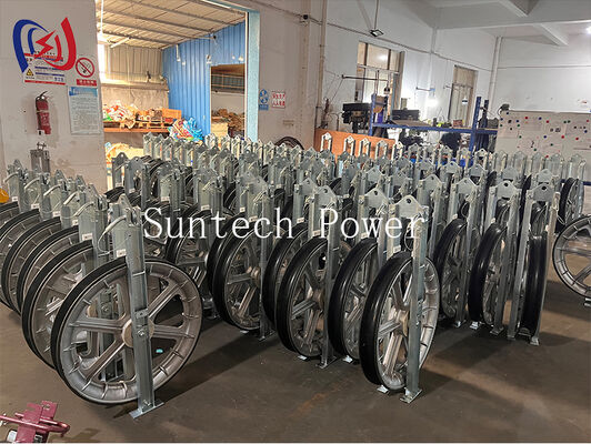 중량 822 시리즈 스트링 블록 MC 나일론 셰이브로 고 용량 전송 라인 선도자 설치