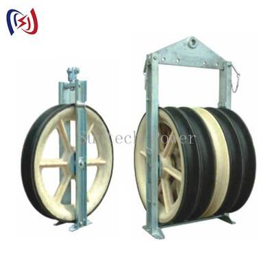 50-150KN 전송 라인 선도자 설치를 위한 MC 나일론 셰이브와 함께 고 용량 916 시리즈 스트링 블록