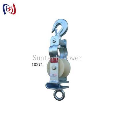 앉고 매달아있는 타입 5-20KN 등급 부하와 가벼운 무게 2.1-3.4KG의 공기선 설치용 듀얼 유즈 스턴딩 블록