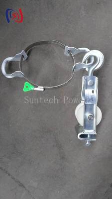 앉고 매달아있는 타입 5-20KN 등급 부하와 가벼운 무게 2.1-3.4KG의 공기선 설치용 듀얼 유즈 스턴딩 블록