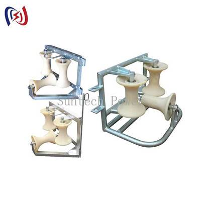 전문 코너 그라운드 롤러 트리 셰브 90도 굽기 보호 10KN 등급 부하 및 부식 저항성 디자인