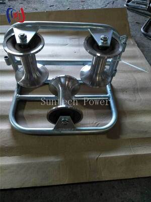 전문 코너 그라운드 롤러 트리 셰브 90도 굽기 보호 10KN 등급 부하 및 부식 저항성 디자인