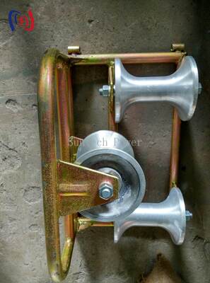 전문 코너 그라운드 롤러 트리 셰브 90도 굽기 보호 10KN 등급 부하 및 부식 저항성 디자인