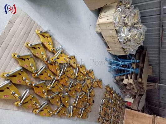 알루미늄 합금 선도기 접착기 7-80KN 등급 부하, 14-48mm 맥스 오픈, 안전한 취급을 위한 비손해 잡기