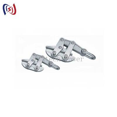 50-200KN 등급 부하를 가진 경련 방지 스틸 로프 그립퍼