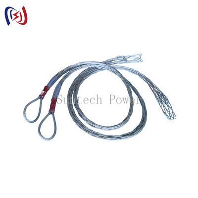 12~150mm 케이블에 손상을 입히지 않는 잡힘을 위한 고탄력 스테인리스 스틸 케이블  Mesh Sock Joint