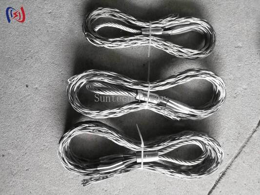 12~150mm 케이블에 손상을 입히지 않는 잡힘을 위한 고탄력 스테인리스 스틸 케이블  Mesh Sock Joint