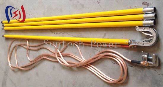 안전 전기 가워딩을 위해 25-50mm2 구리와 1000-5500mm 총 길이를 가진 10-500KV 전압의 전문 가워딩 납