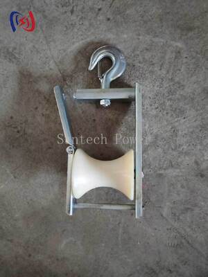 120x130mm 도르래 크기와 5KN 정격 하중을 갖춘 전문가용 공중 케이블 스트링 블록 (가공 송전선 설치용)
