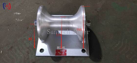 전문 5KN 등급 부하 케이블 지상 롤러 150-160mm 지하 케이블 설치를위한 가조 알루미늄 운반기