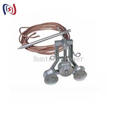 100A Copper Grounding Block for Transmission Line Construction | Low Resistance 50mm Grounding Device