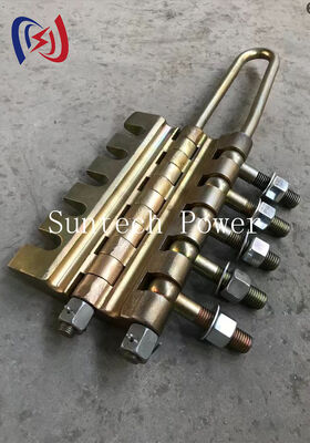 볼트 타입 안티 트위스트 스틸 로프 그립어 콤 롱 클램프 20-100KN 7-24mm 지름의 전송 라인 스트링