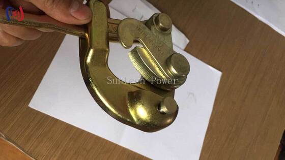 유니버설 와이어 로프 그립어 코메랑 클램프 10-30KN 등급 부하 4-32mm 와이어 직경 합금 강철에서 만든