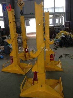 수압 선도기 드럼 스탠드 SI-30 300KN 부하 5000mm 케이블 스릴 용량