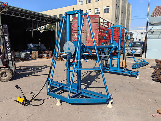 수압 선도기 드럼 스탠드 SI-30 300KN 부하 5000mm 케이블 스릴 용량