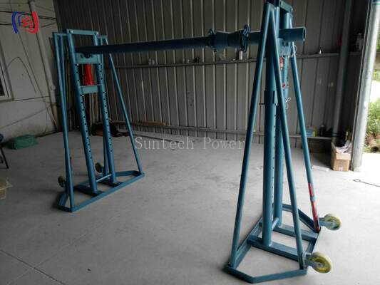 진료 케이블 릴 스탠드 50-300KN 부하 2400-5000mm 선도기 드럼 스탠드