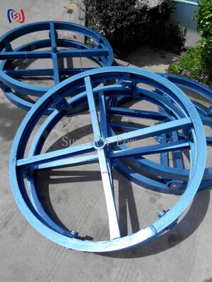 직선 케이블 릴 스탠드 (Vertical Cable Reel Stand) 는 가급적 부하가 10-70KN이며 500-1500mm 릴에 대한 공간 절약형 수직 디자인
