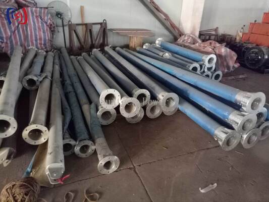 120x7mm 튜브 지름, 6-13m 길이, 송전 타워 건설을 위한 부식 저항 코팅