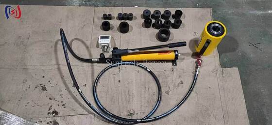 SYK-15B Hydraulic Perforator 150KN Punching Force 16-114mm Punching Range 18 Dies Included Hydraulic Hole Punch