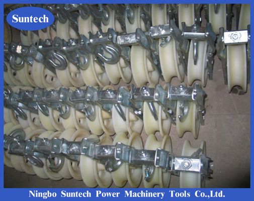 송전선을 위한 한 개의 나일론 휠 관리인 도르래 가선 블록