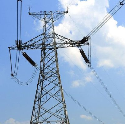 High Tension Angle Steel Electric Transmission Line Tower JIS H8641