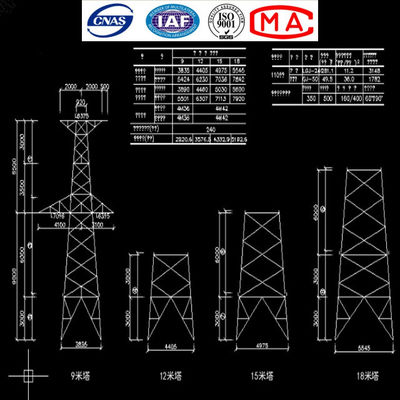 10kv 60kv 132kv 230kv 380kv 400kv High Voltage Electrical Towers