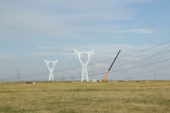 건설 현장을 위한 35 66 110 220kv 전송선 천사 강철 탑