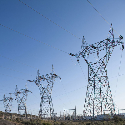 아연 도금 Q255 Q355 강철 330kV 전력선 타워