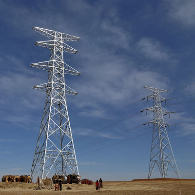 아연 도금 Q255 Q355 강철 330kV 전력선 타워