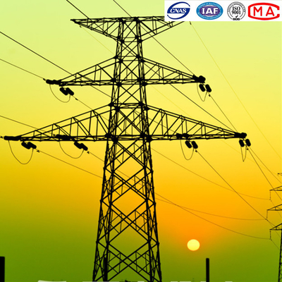 다각형 원추형 220kv 강 횡단 격자 철탑