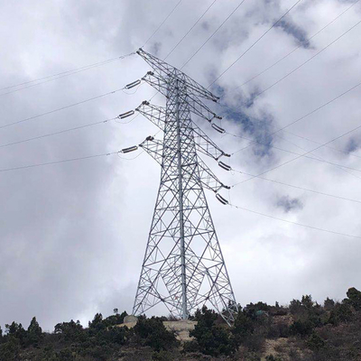 110kV 132kV 앵귤러 스틸 격자 가공선 타워